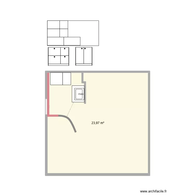 Plan de salle de bain Argoules . Plan de 