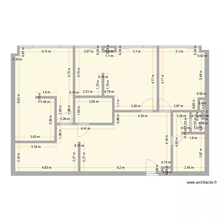docteur rais apres travaux. Plan de 
