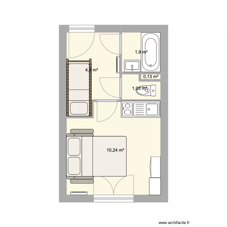 RISOU. Plan de 5 Pièces et 18 m² RISOU. Plan de 5 Pièces et 18 m²
