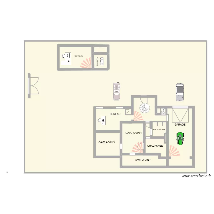 PLAN RDC GOUDAILLEZ. Plan de 9  et 496 m²
