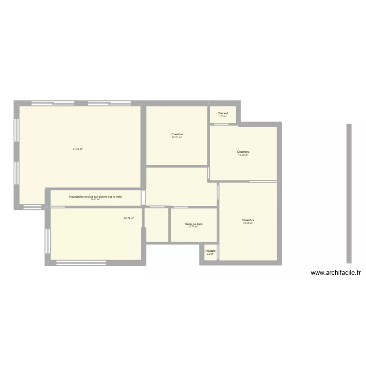 FABIEN HAUT. Plan de 9  et 124 m²