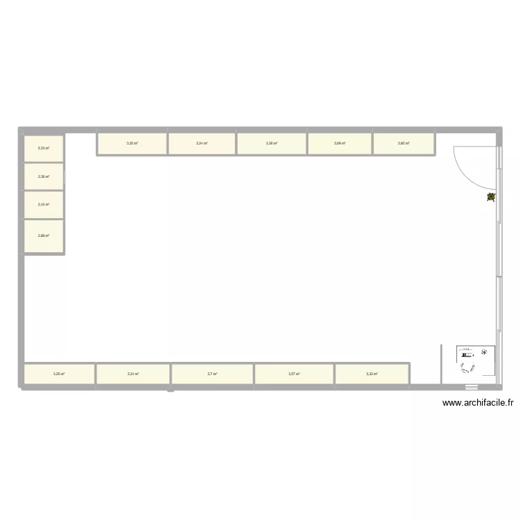 Magasins groupe,. Plan de 