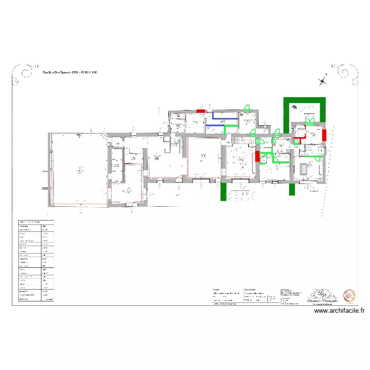 La Sapinette. Plan de 