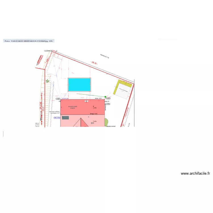 plan de masse 06 08 2025. Plan de 
