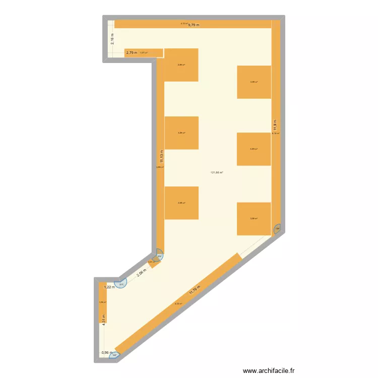 Casiers à skis. Plan de 1 et 122 m² Casiers à skis. Plan de 1 et 122 m²