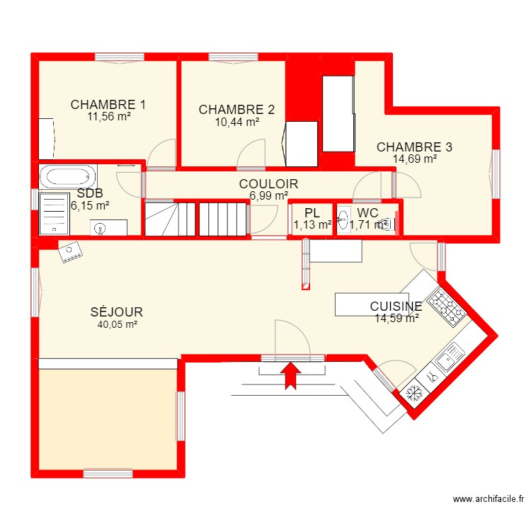 BI 16276 - 1. Plan de 29 pièces et 320 m2