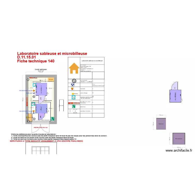 Fiche140- labos sableuse microbilleuse v4. Plan de 