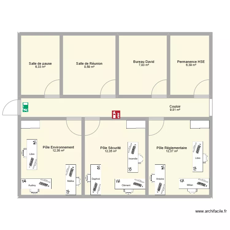 Plan du bas HSE. Plan de 8 et 76 m² Plan du bas HSE. Plan de 8 et 76 m²