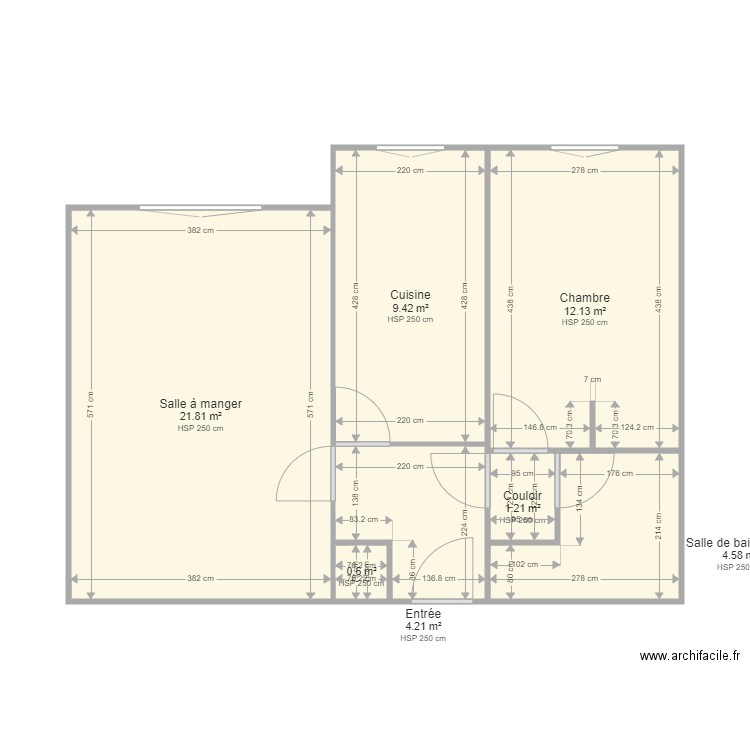 FONCIA EV B11. Plan de 7 pièces et 54 m2