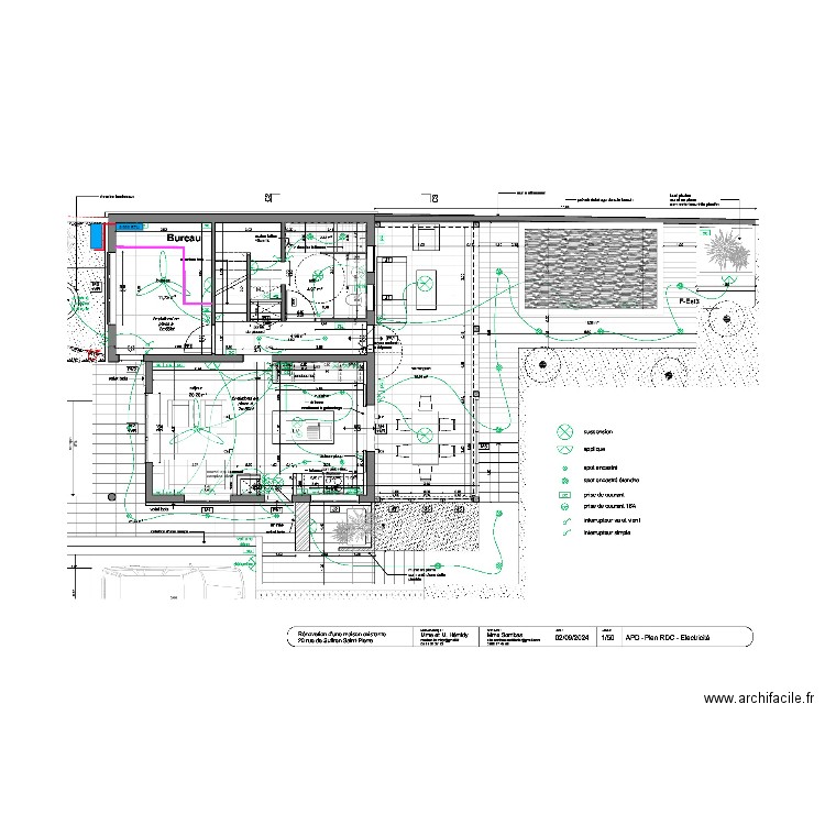 Mauve Jessie RDC. Plan de 0 pièce et 0 m2