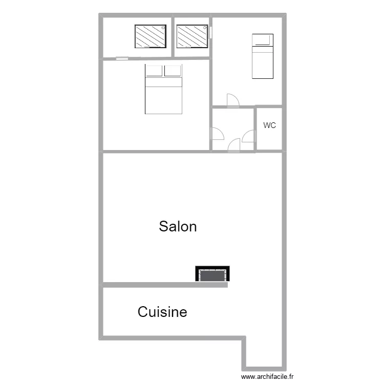 croix st michel bis. Plan de 