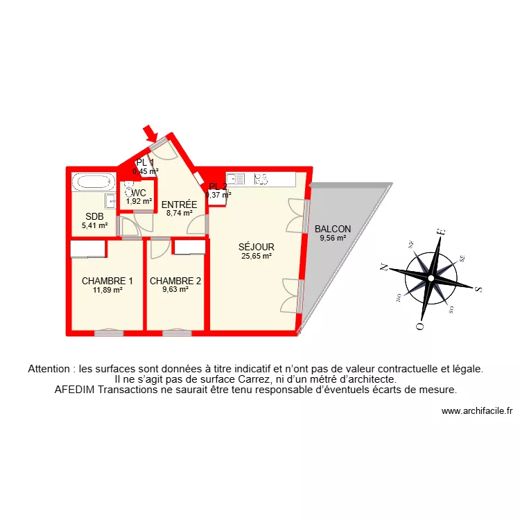 BI 32418. Plan de 13 Pièces et 86 m² BI 32418. Plan de 13 Pièces et 86 m²