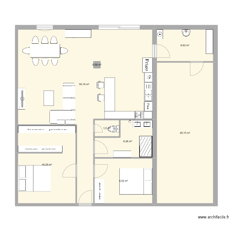 maison pennes mirabeau. Plan de 8 pièces et 120 m2