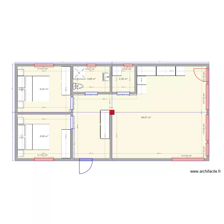 Барн новый. Plan de 