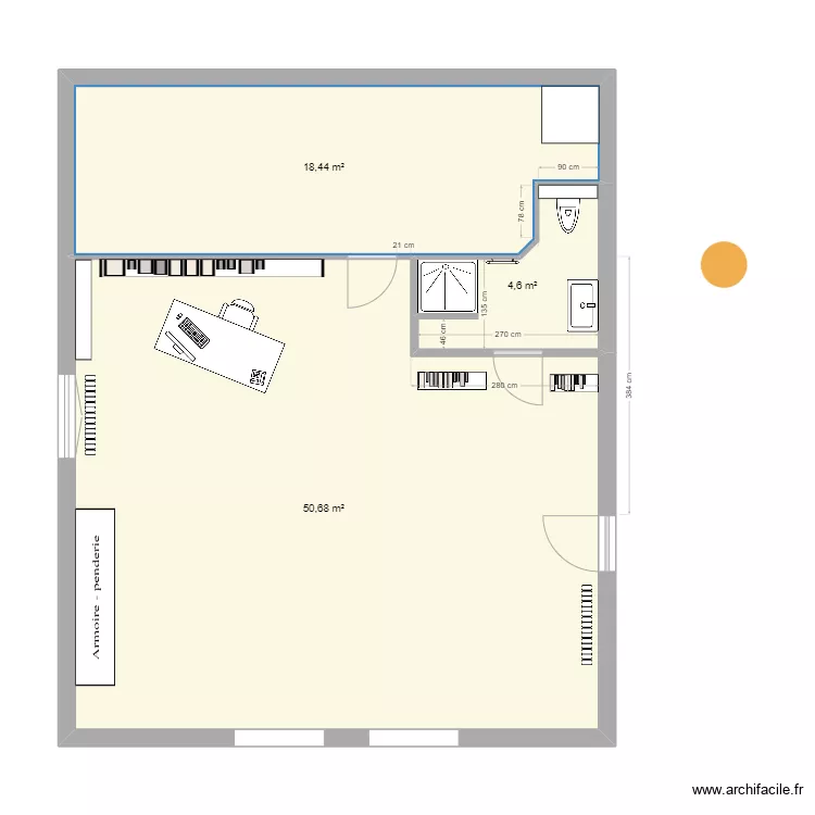sdb haut 2025_90x80_. Plan de 