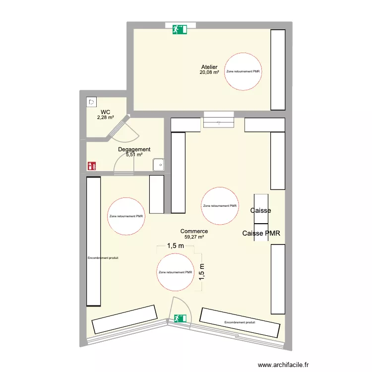 OTANTIK HOUDAN - 2. Plan de 4  et 87 m²