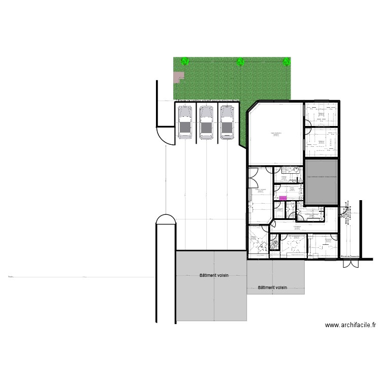 Les Ulis - Atlantique PMI 3. Plan de 15 pièces et 196 m2