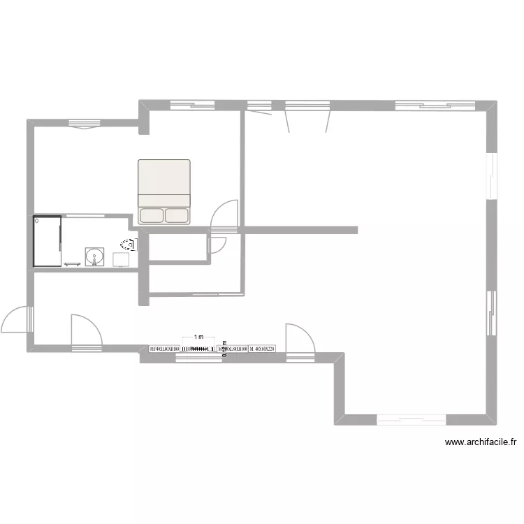 piriac R toilettes parents. Plan de 