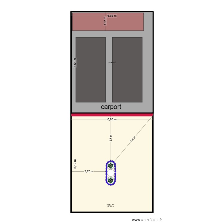 terrassement Arloncourt mesure. Plan de 0 pièce et 0 m2
