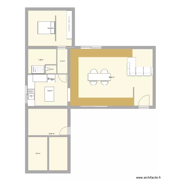 R&eacute;no_LaBelleTourangelle. Plan de 8  et 131 m²