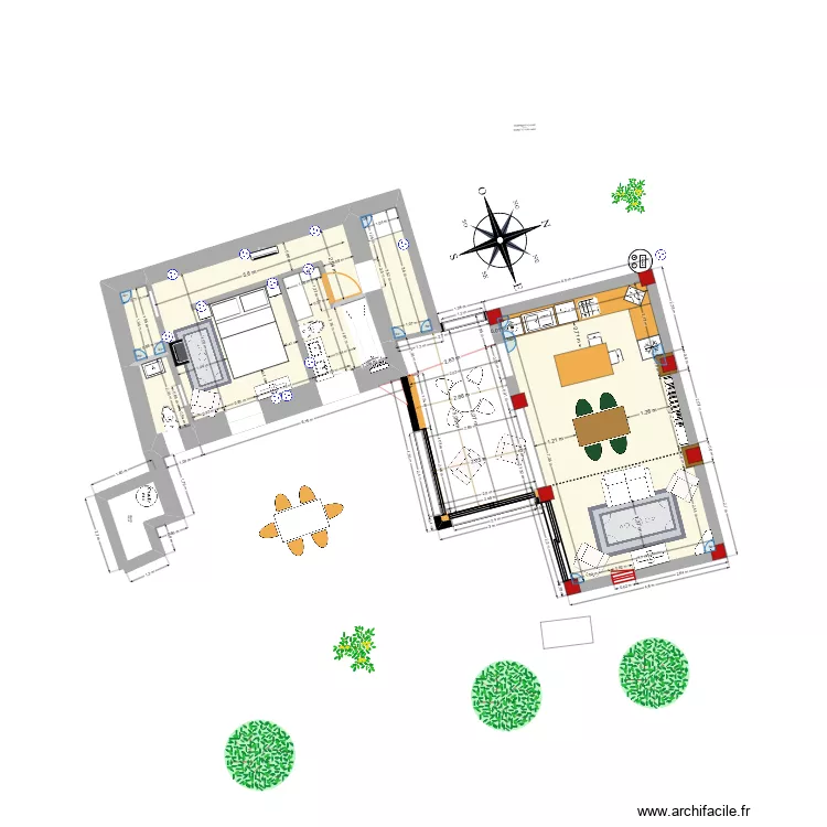 NOUVEAU PROJET. Plan de 8  et 130 m²