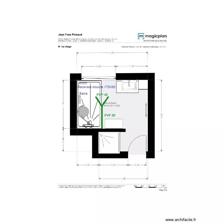 Plan Projet  MR. Pineaud. Plan de 