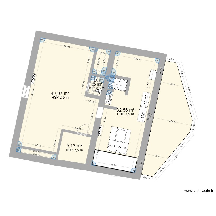 Maison Cruas 2. Plan de 19 pièces et 326 m2