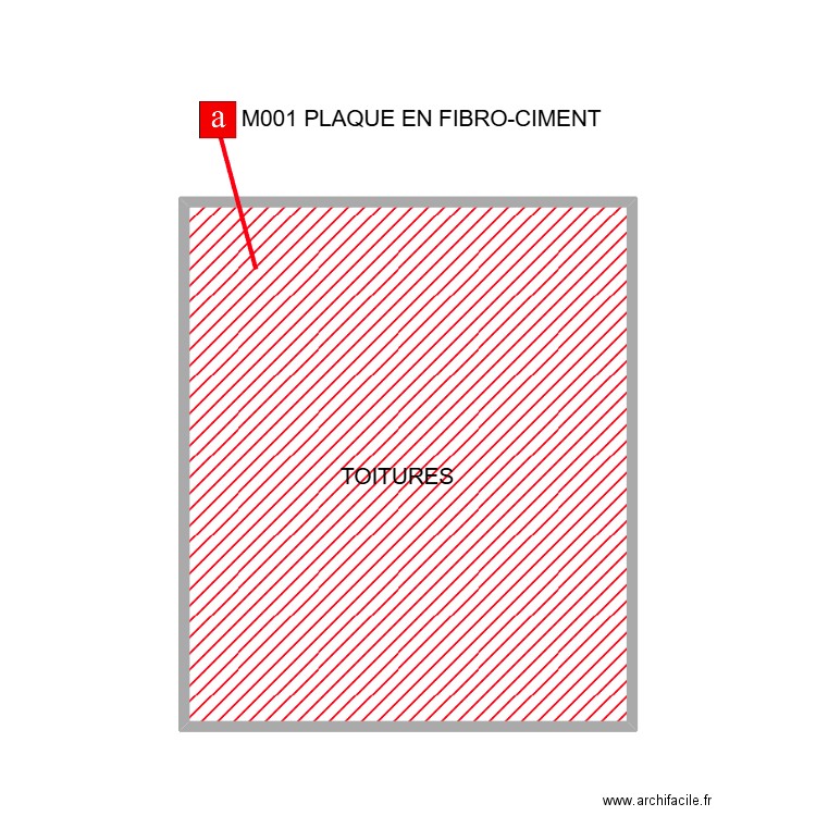 PLAN TOITURES ST GILLES. Plan de 1 pièce et 28 m2