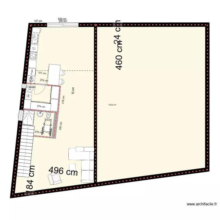 casa RDC NOUVELLES MESURES. Plan de 