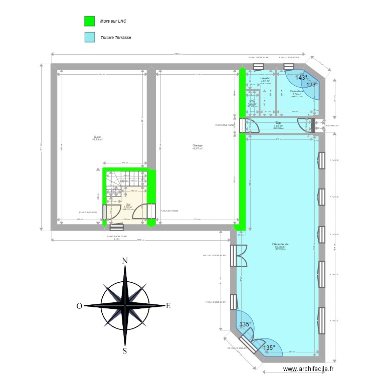 ML24002645 . Plan de 29 pièces et 420 m2