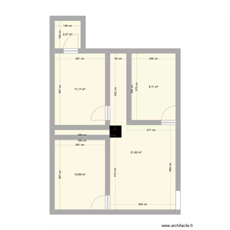 CHAPON 3 STUDIOS. Plan de 