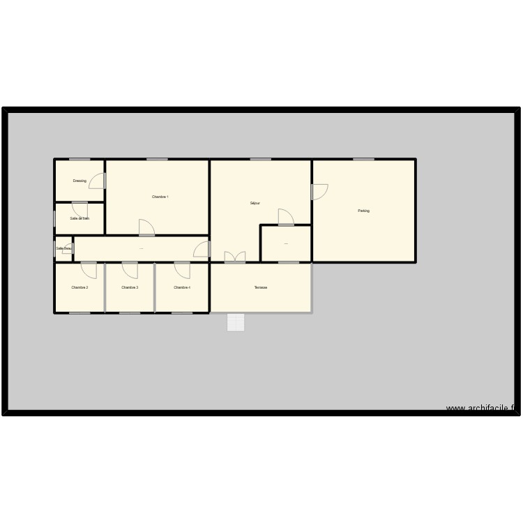 Maison de famille. Plan de 13 pièces et 3238 m2