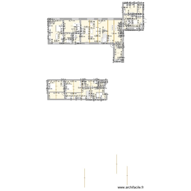 RDC MAISON. Plan de 0 pièce et 0 m2