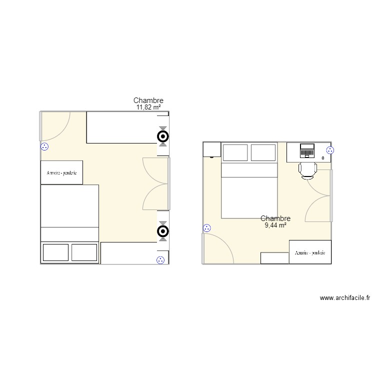 chzmbre. Plan de 0 pièce et 0 m2