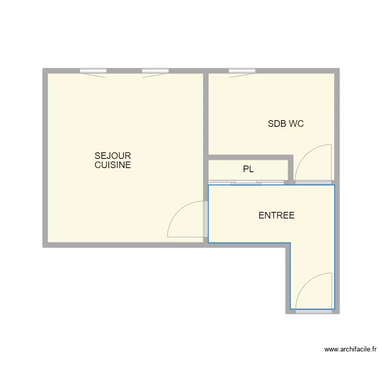 TISSERAND UZES 1 ER. Plan de 4  et 25 m²