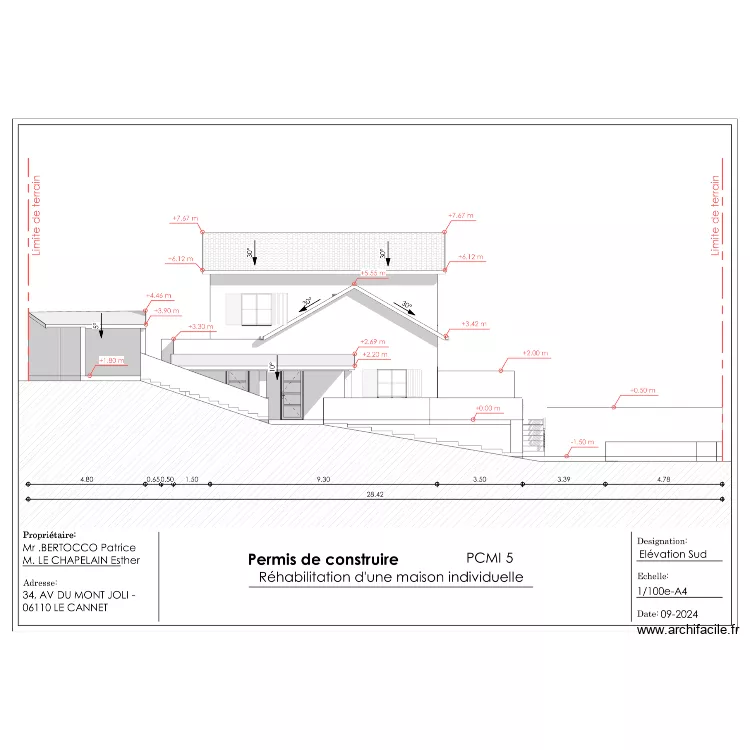 PCMI 5 - SUD. Plan de PCMI 5 - SUD. Plan de