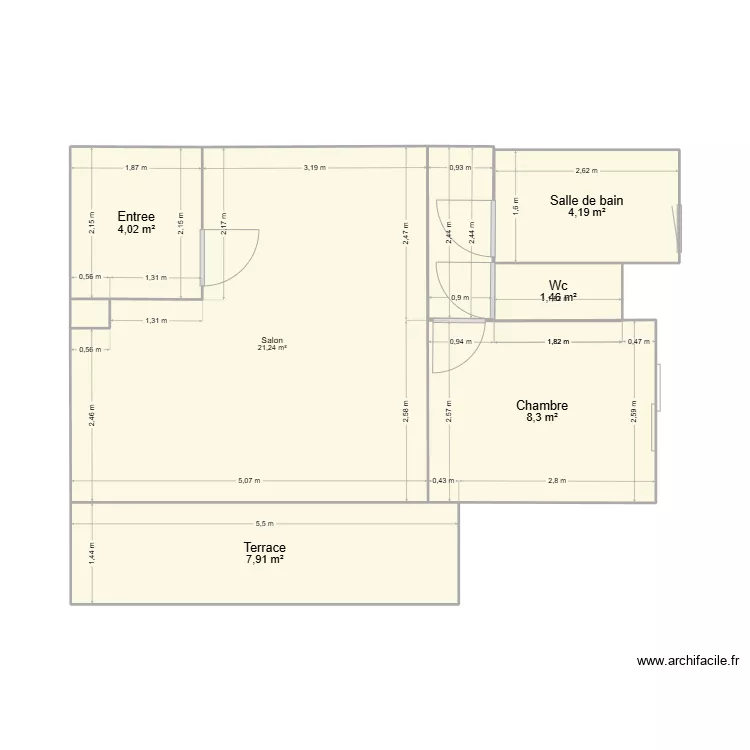 plan intial Villa Lauva. Plan de 