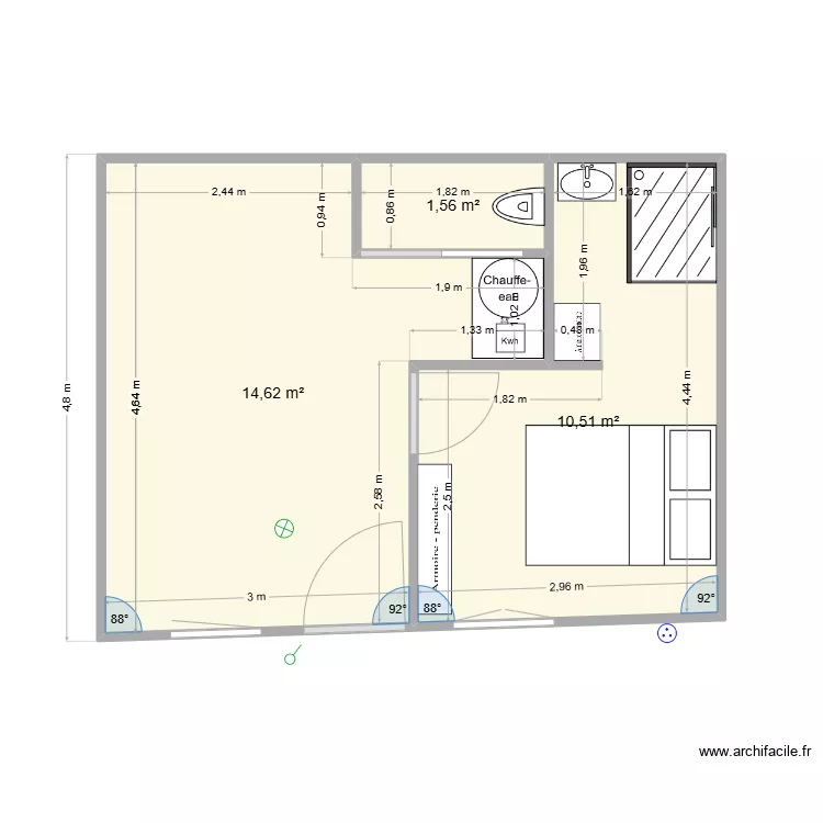 Cabanon bnb. 2. Plan de 