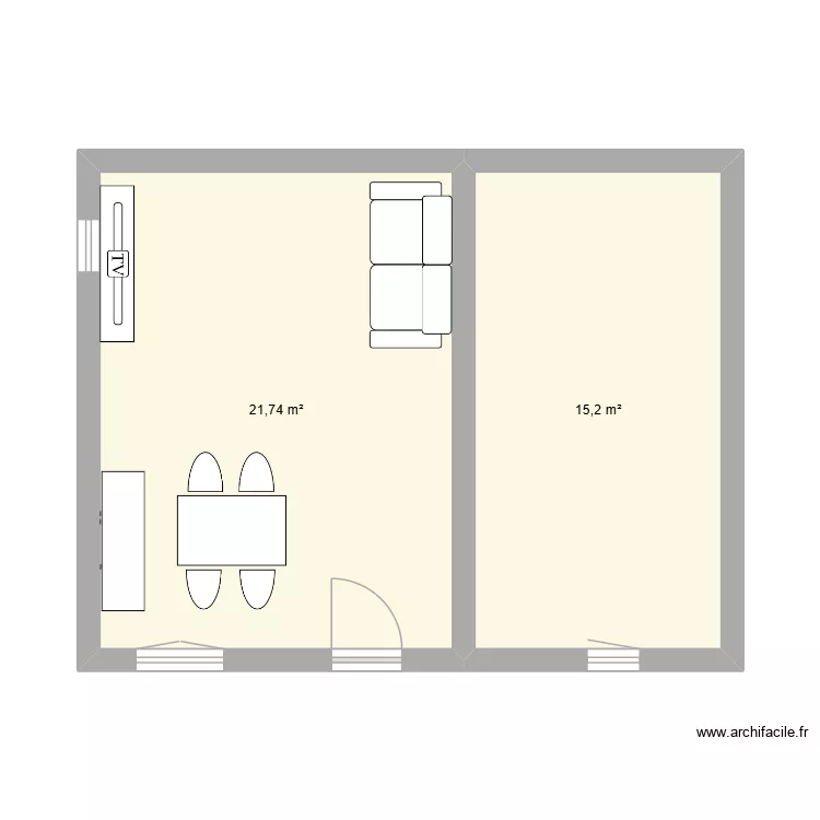 EX dessin &. Plan de 2 et 37 m² EX dessin &. Plan de 2 et 37 m²
