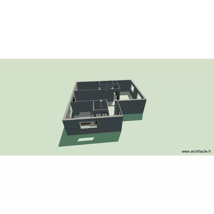 RDC DAUX avec Dressing. Plan de 7 Pièces et 89 m² RDC DAUX avec Dressing. Plan de 7 Pièces et 89 m²
