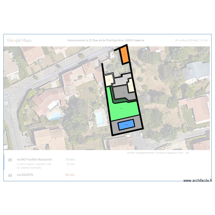 plan romy. Plan de 8 pièces et 131 m2