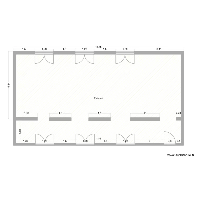 Boutenot. Plan de 1  et 69 m²