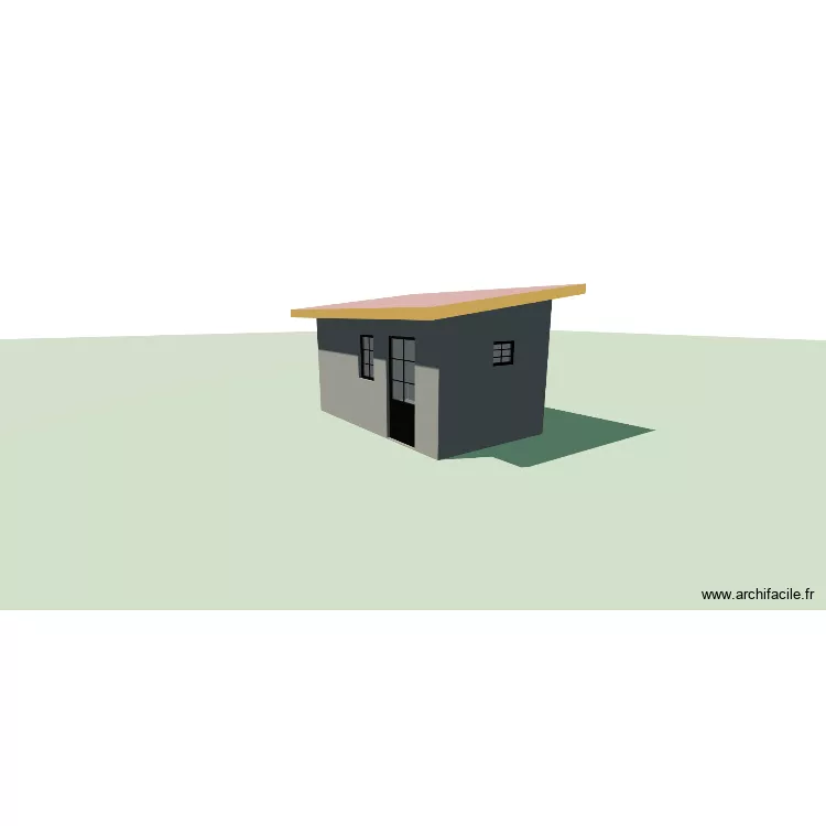 Cabane Chozeau. Plan de 1 et 12 m² Cabane Chozeau. Plan de 1 et 12 m²