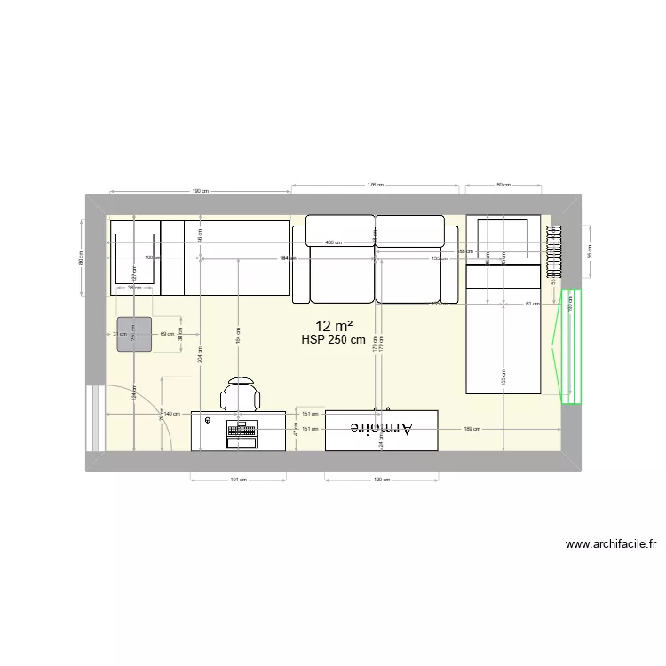 CHAMBRE. Plan de CHAMBRE. Plan de