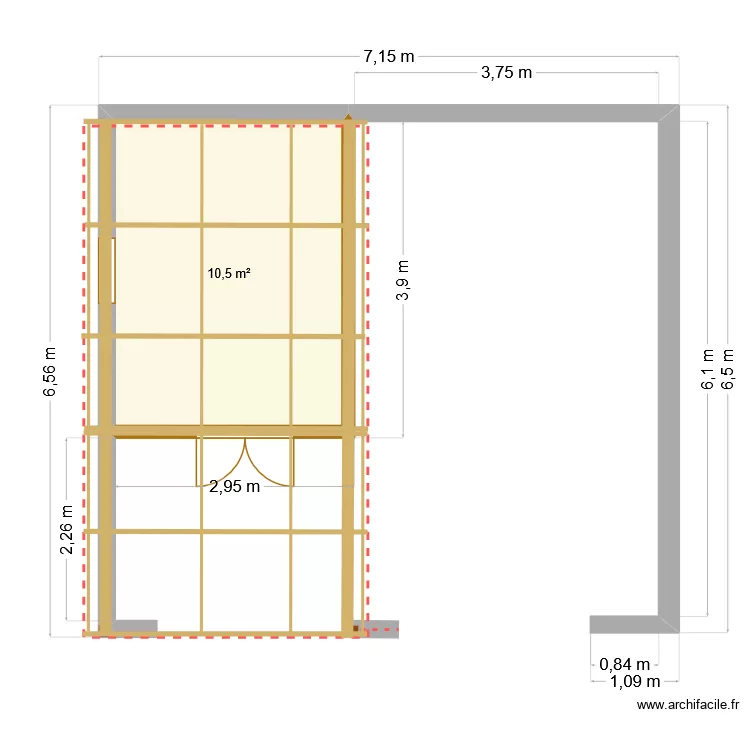 abri jardin. Plan de 1 et 11 m² abri jardin. Plan de 1 et 11 m²