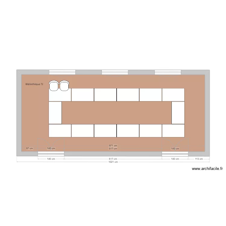 Biblioth&egrave;que TJ - C08. Plan de 