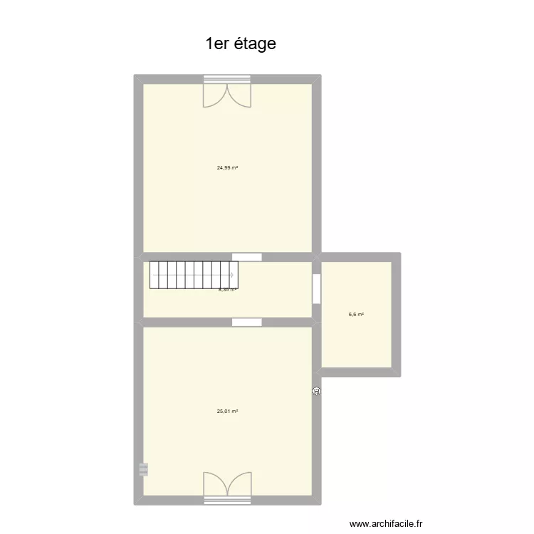 blye 1er etage. Plan de 4 et 65 m² blye 1er etage. Plan de 4 et 65 m²
