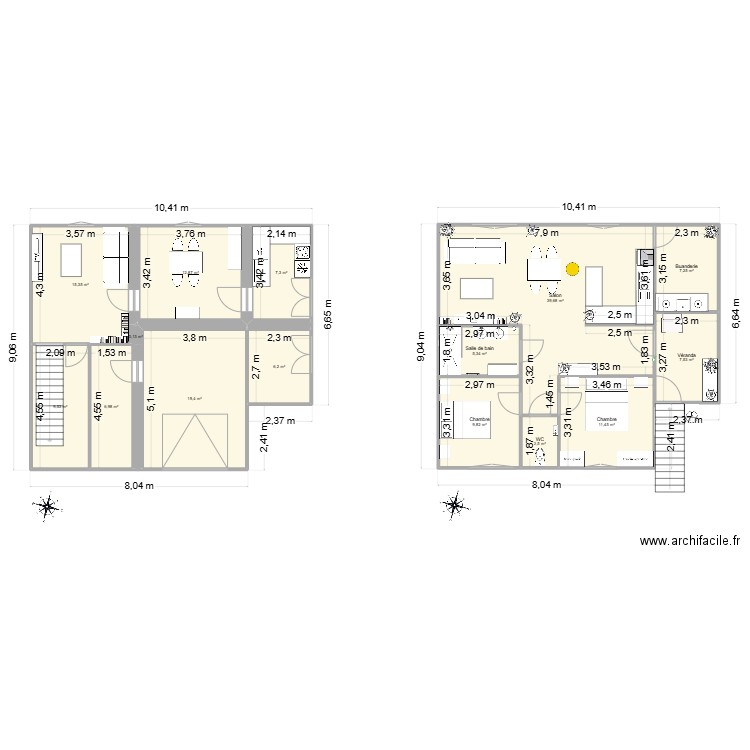st genis avec ss. Plan de 33 pièces et 338 m2