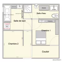 Salles d'eau et chambres