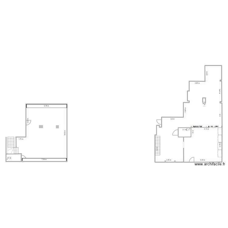 super spot. Plan de 1 pièce et 35 m2